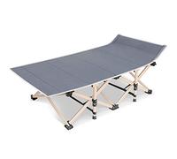 YTBHSHXZ Cama Plegable Sencilla for Oficina, con Cama de Noche, Ideal for Almuerzo, Viaje, Camping, Color Azul, Gris y Rojo, 190 x 71 36 cm, Duradera(Grey)