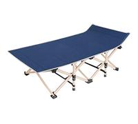 YTBHSHXZ Cama Plegable Sencilla for Oficina, con Cama de Noche, Ideal for Almuerzo, Viaje, Camping, Color Azul, Gris y Rojo, 190 x 71 36 cm, Duradera(Blue)