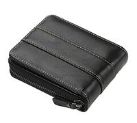 YTBHSHXZ Cartera de Cuero for Hombre, con Bolsillo for Monedas, Compartimento for Dinero, Tarjetero, Monedero y Cremallera, Genuino(Black)