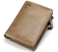 YTBHSHXZ Cartera de Cuero for Hombre, con Bolsillo for Monedas, Tarjetero, Plegable, Fina, Genuino(Unique Colour)