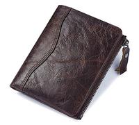 YTBHSHXZ Cartera de Cuero for Hombre, Monedero Delgado con Tarjetero Incorporado y 10 Ranuras for Tarjetas crédito(BLU)