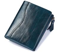 YTBHSHXZ Cartera de Cuero for Hombre, Monedero Delgado con Tarjetero Incorporado y 10 Ranuras for Tarjetas crédito(Bruin)