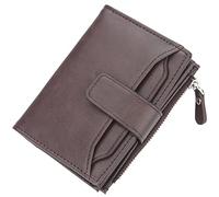YTBHSHXZ Cartera for Hombre de Fibra superfina Cuero sintético PU con Tarjetero y Ventana for identificación. Premium(Bruin)
