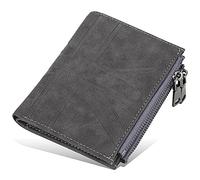 YTBHSHXZ Cartera for Hombre, Tarjetero, Monedero, Compartimentos for Billetes, Carteras con Tapa, Cartera de Cuero for(Black)