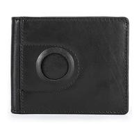 YTBHSHXZ Cartera Minimalista con 5 Ranuras + 1 Compartimento Transparente for Foto y documento de Identidad(Black)