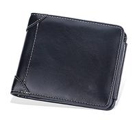 YTBHSHXZ Carteras for Hombre, billeteras Minimalistas con Bloqueo, Billetera Delgada de Cuero Fibra Carbono, triples for(Black)