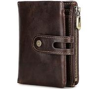 YTBHSHXZ Carteras for Hombre con AirTag for Evitar Perder la Billetera. Incluye 1 Ranura for Tarjeta TF y for SD. Caja de Regalo(Bruin)