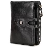 YTBHSHXZ Carteras for Hombre con AirTag for Evitar Perder la Billetera. Incluye 1 Ranura for Tarjeta TF y for SD. Caja de Regalo(Black)