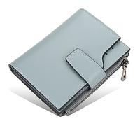 YTBHSHXZ Carteras for Hombre, multifunción, de Cuero, con Bloqueo, Delgadas, tarjeteros, Minimalistas, Bolsillo Frontal(Blue1)