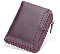 YTBHSHXZ Carteras for Hombre multifuncionales de Fibra superfina PU Cuero sintético. Minimalistas for con Billetera(Purplea)