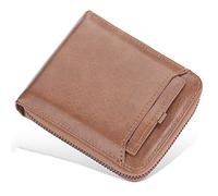 YTBHSHXZ Carteras for Hombre multifuncionales de Fibra superfina PU Cuero sintético. Minimalistas for con Billetera(Brownb)