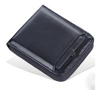 YTBHSHXZ Carteras for Hombre multifuncionales de Fibra superfina PU Cuero sintético. Minimalistas for con Billetera(Blackb)