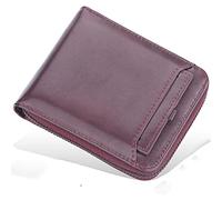 YTBHSHXZ Carteras for Hombre multifuncionales de Fibra superfina PU Cuero sintético. Minimalistas for con Billetera(Purpleb)