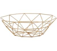 YTBHSHXZ Cesta de frutas multifuncional Euro Basket diseño artístico sencillo y antiguo, cesta metal, for mesa