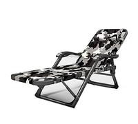 YTBHSHXZ Chaise Plegable portátil, con cojín Suave Desmontable, Silla de Patio Acolchada Altura Ajustable(Camouflage 01,Without Mattress)