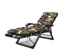 YTBHSHXZ Chaise Plegable portátil, con cojín Suave Desmontable, Silla de Patio Acolchada Altura Ajustable(Camouflage 02,with A Mattress)