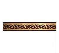 YTBHSHXZ cintas decorativas, Cenefas autoadhesivas for papel pintado de techo y pared, estilo retro dorado, con diseño rollo hierba