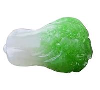 YTBHSHXZ Colgante de jade natural tallado a mano. col verde. Collar con colgante la suerte(B)