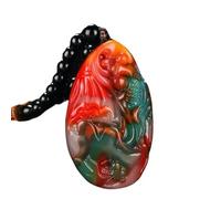 YTBHSHXZ Collar con colgante de jade natural, estilo taoísta Tai Chi, tallado a mano, joyería china for hombres y mujeres(A17)