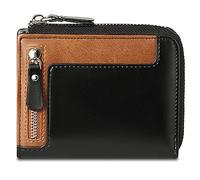 YTBHSHXZ con Bloqueo, 9 Compartimentos for Tarjetas, 2 for Monedas, 1 Compartimento for Efectivo, Tarjetero multifunción de Cuero(Black)