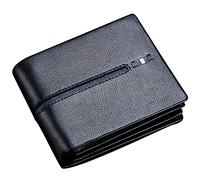 YTBHSHXZ con Bloqueo, Billetera for álbum de Fotos Licencia Conducir, con Cremallera for múltiples Tarjetas(Black)