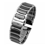 YTBHSHXZ correa de reloj, Correa de reloj Correa de cerámica entre correa de reloj de acero inoxidable(22mm)