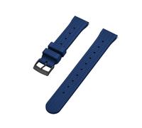 YTBHSHXZ correa de reloj， Correa de reloj de caucho fluorado for hombre(Blue Black,22mm)