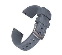 YTBHSHXZ correa de reloj, Correa de reloj de goma Correa de liberación rápida Correas de goma Correas de goma Buceo impermeable(Gray,22mm)