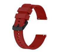 YTBHSHXZ correa de reloj， Correa de reloj deportiva de silicona for hombres y mujeres con hebilla de chorro de arena(Wine Red,20mm)