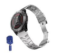 YTBHSHXZ correa de reloj， Correa de reloj ligera de aleación de titanio Correas de muñeca QuickFit(Silver,26mm)