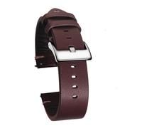 YTBHSHXZ correa de reloj, Correas de reloj de cuero de liberación rápida Correa de reloj de cuero vintage hecha a mano de becerro(COFFEE,20mm)