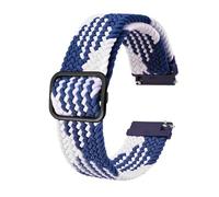 YTBHSHXZ correa de reloj, Correas de reloj de nailon for hombre, correas trenzadas ajustables, correa de reloj deportiva de liberación rápida(BlueB,19mm)
