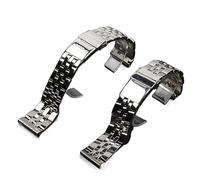 YTBHSHXZ correa de reloj， Reloj de acero inoxidable macizo.(22mm)