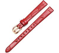 YTBHSHXZ Correa de repuesto cuero genuino Leat for mujer, tamaño pequeño, piel vaca, 6 mm, 8 y 10(Red B)