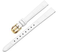 YTBHSHXZ Correa de repuesto cuero genuino Leat for mujer, tamaño pequeño, piel vaca, 6 mm, 8 y 10(White a)