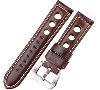 YTBHSHXZ Correas de reloj de cuero, correa de cuero de 4 colores, correa vintage de 20 mm, 22 mm y 24 mm, correa de moda for hombres y mujeres con hebilla
