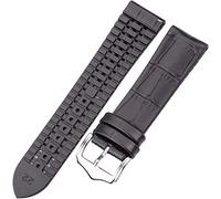 YTBHSHXZ Correas de Reloj de Cuero, Correa de Reloj 18 20 22 mm Negro marrón Hombres Mujeres Accesorios de Correa de Reloj Transpirable Impermeable