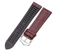 YTBHSHXZ Correas de Reloj de Cuero, Correa de Reloj 18 20 22 mm Negro marrón Hombres Mujeres Accesorios de Correa de Reloj Transpirable Impermeable