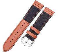 YTBHSHXZ Correas de reloj de cuero, correa de reloj de 22 mm Correa de 46 mm Accesorios for relojes inteligentes Pulsera de cuero genuino