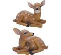 YTBHSHXZ estatuas, Escultura de jardín Resina con Forma Ciervo Sika, Conjunto 2 Piezas for Trasero, Patio o terraza