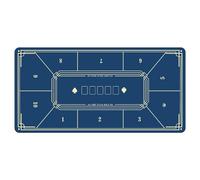 YTBHSHXZ Estera Profesional de diseño de Mesa con Bolsa de Transporte, Cubierta de Goma for Mesa de diseño de Juegos for Fiestas(BLU,Small)