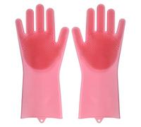 YTBHSHXZ Estropajos for vajilla, utensilios de limpieza cocina, guantes for lavar platos(Pink)