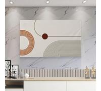 YTBHSHXZ Funda for televisor de 32 a 75 pulgadas con estampado pintura, tela arte moderno, for montaje en pared, a prueba polvo(B,37 38in(92x58cm))