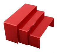 YTBHSHXZ, Juego de 3 estantes de Almacenamiento for exhibir Joyas, Multicolor, for el hogar y la Oficina.(Red)