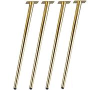 YTBHSHXZ Juego de 4 Patas metálicas cónicas Repuesto for Muebles con Tornillos, Multicolor, 10 a 72 cm(Gold Oblique Cone,70CM)