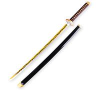 YTBHSHXZ Katana, Espada de Madera Anime Cos, réplica Arma rol con Funda, sin Filo(E)