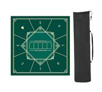 YTBHSHXZ Mahjong - Alfombrilla antideslizante para juegos con reglas, antideslizante y a prueba de ruido (Grün, 80 x 80 cm)