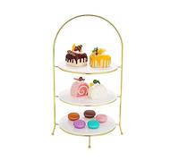 YTBHSHXZ, Mesa de Postre de Acero Inoxidable, Estante de exhibición for Pasteles, Estante Dim Sum, Estante for Banquete, Pastel de té de la Tarde, Bandeja for Pasteles