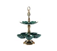 YTBHSHXZ Mesa de postres Creativa cerámica en Capas, Elegante Taza Postre for Fiestas té, Bodas y cumpleaños, Bandeja for Tartas, Soporte for