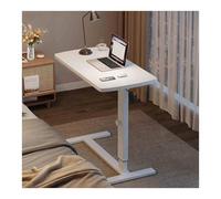 YTBHSHXZ mesita Auxiliar, Escritorio for portátil versátil con Acabado en Nogal, solución de Almacenamiento compacta for salón y Oficina(80 * 40cm,Ordinary White)